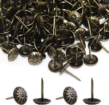 500 PCS Upholstery Tacks Decorative Furniture Nails Pins Bronze Metal 17x11mm