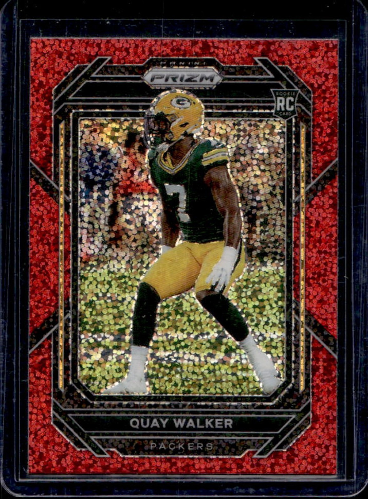 2022 Prizm Quay Walker RC Red Sparkle Rookie #373 Packers