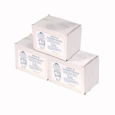 Fresh Products 24DIFCT Drop-In Tank Cleaner Block - Unscented Blue (72/CT) New