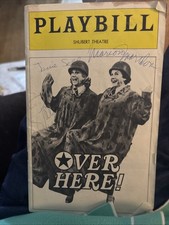 Over Here Playbill 1974 Andrews Sisters Watson john Travolta Treat Williams