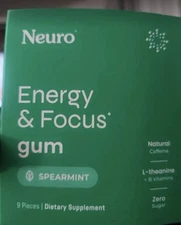 Neuro Gum Energy Chews – 2 Pack | Nootropic Blend with Caffeine & B12