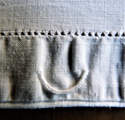 Originale grande taie oreiller en fil de lin ancien monogramme/dentelle Luxeuil - Zdjęcie 15 z 18