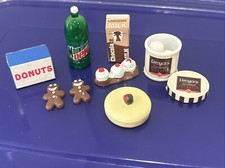 Vintage 90's Tyco KITCHEN LITTLES Sweet Treats 2014-6 Barbie Doll Size 12 Pcs