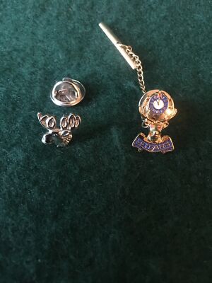 Lot Of 2 - Elks 35 Year, - Loyal Order Of The Moose Lodge Fraternity