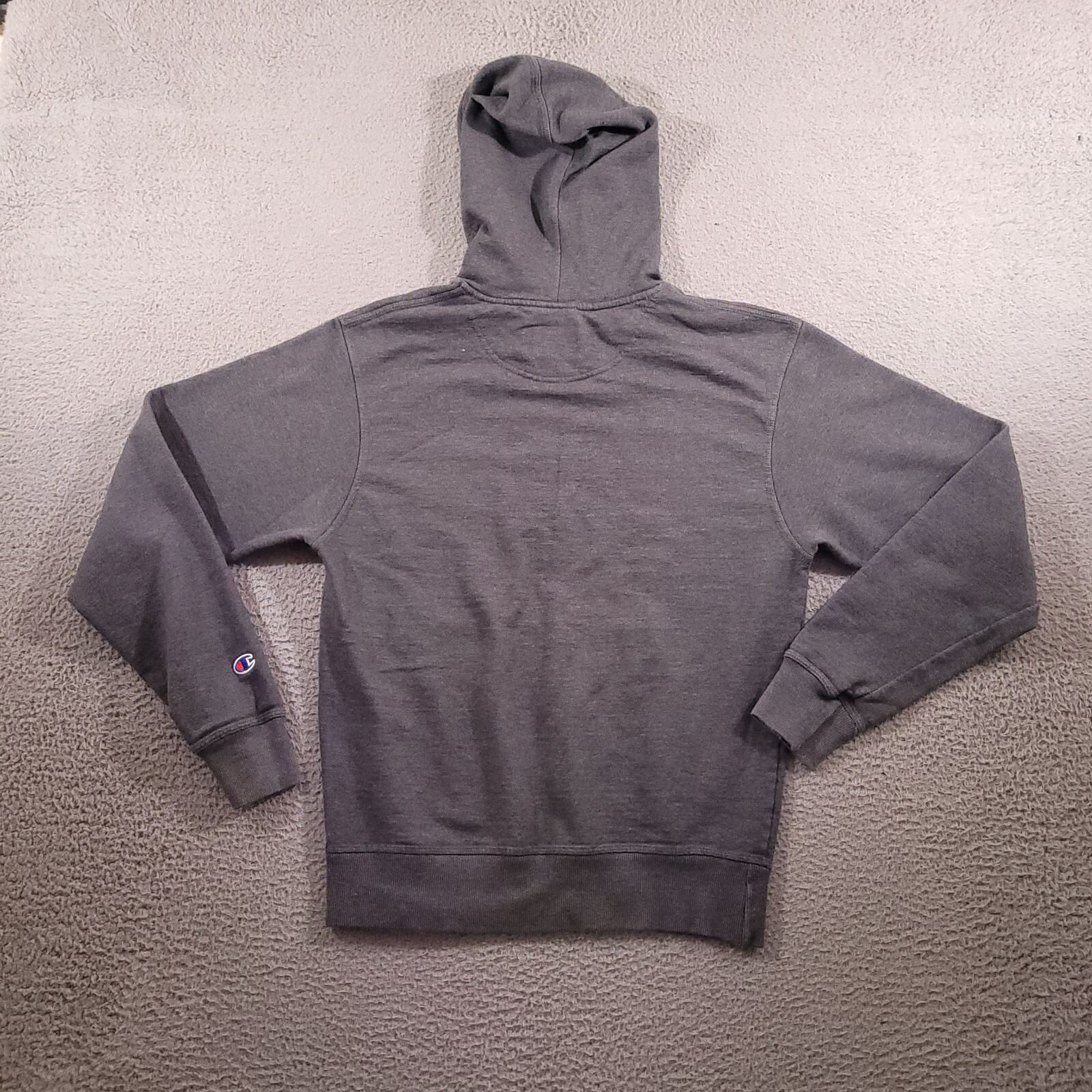Champion Hoodie Mens Small Gray Solid Basic Pullo… - image 7