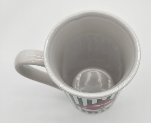 Taza de Navidad de cerámica muñeco de nieve 10 oz a rayas verdes Royal Norfolk taza de café - Imagen 3 de 4