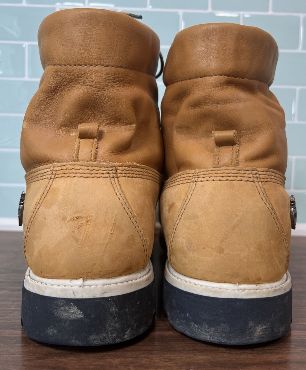 Timberland Wheat Blue Denim Roll Down Sawhorse Brown Boots Timberland Wheat Blue Denim Roll Down Sawhorse Brown Boots