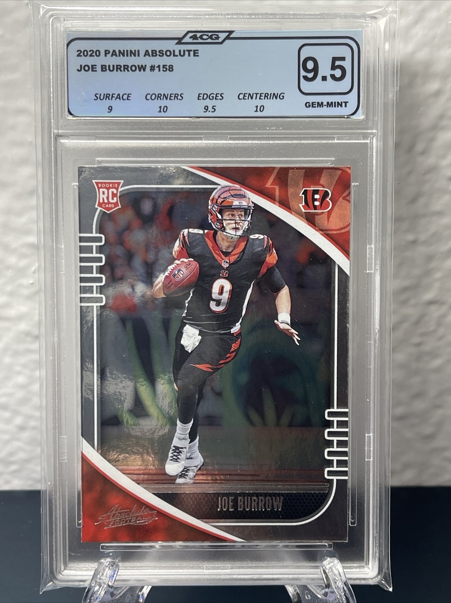 JOE BURROW 2020 PANINI ABSOLUTE RC #158Graded 4CG 9.5 GEM MINT | eBay