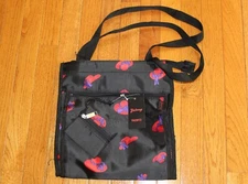 NWT RED HAT SOCIETY Tote Bag Coin Purse Black Purple Bow 12x12x5 Ladies 3013 NEW