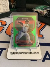 Will Frisch Lime Green 75/75 Prizm 2022 Panini Prizm Draft Picks Baseball