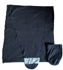 Moby Wrap Baby Carrier  Pouch Black Baby Infant Cotton 8-30 lbs