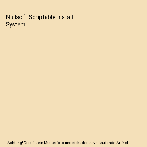 Nullsoft Scriptable Install System 5511994154 | eBay.de