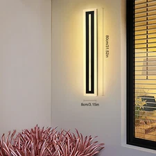 LED Long Strip Wall Light Waterproof Outdoor Modern Lamp Exterior Lights Sconce