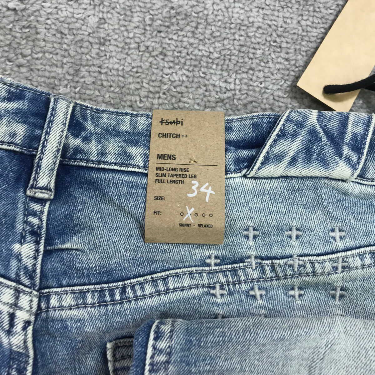 Ksubi Jeans Mens 34 Chitch Slim Tapered Leg Denim Philly Ksubi Jeans Mens 34 Chitch Slim Tapered Leg Denim Philly