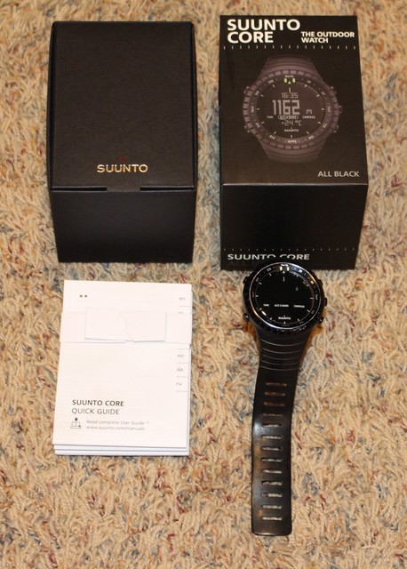 suunto core all black military outdoor sports unisex watch ss014279010