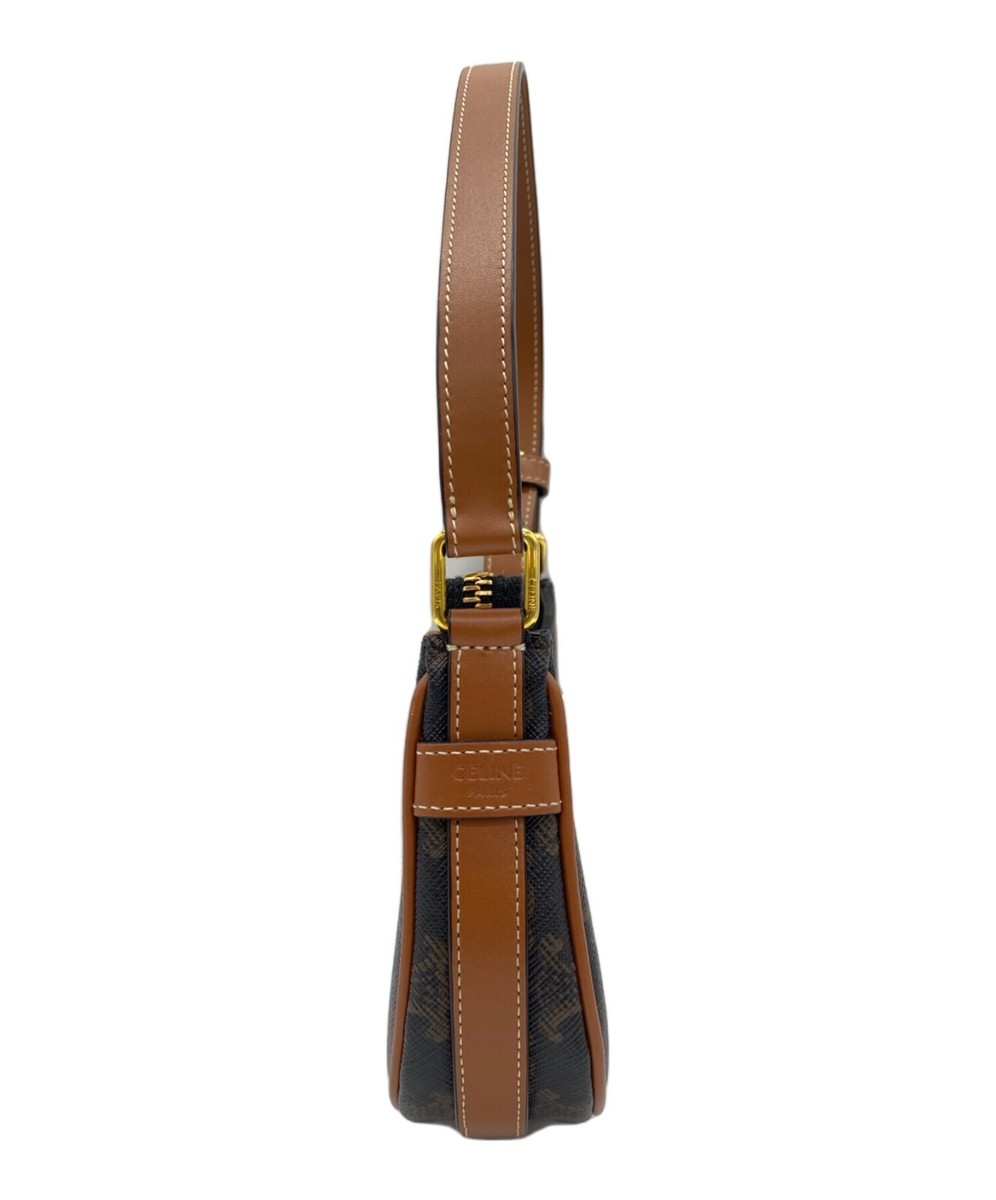 バッグ CELINE One shoulder belt bag leather CELINE Belt Bag Shoulder Bag Mini Gray Leather for sale