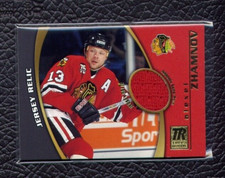 2001-02 TOPPS RESERVE HOCKEY #AZ Alexei Zhamnov GAME USED JERSEY