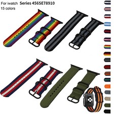 Weave Nylon Watch Band for Apple Watch 49mm 46mm 42mm 40 44 41 45mm Watch Strap