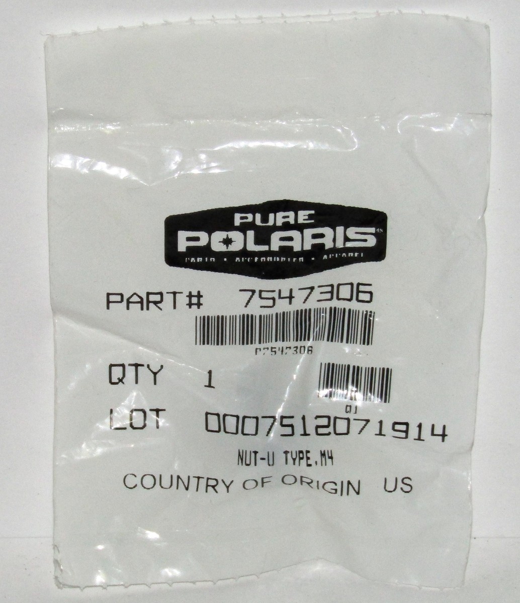 NEW POLARIS ENGINEERED PARTS U TYPE NUT M4 OEM PART NO. 7547306 | eBay 