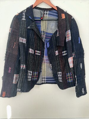 Artist, Patchwork Jacket Women's Size Medium Unique Cottagecore Boho Babette
