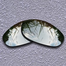 US Silver Titanium Replacement Lenses For-Oakley Monster Dog Polarized