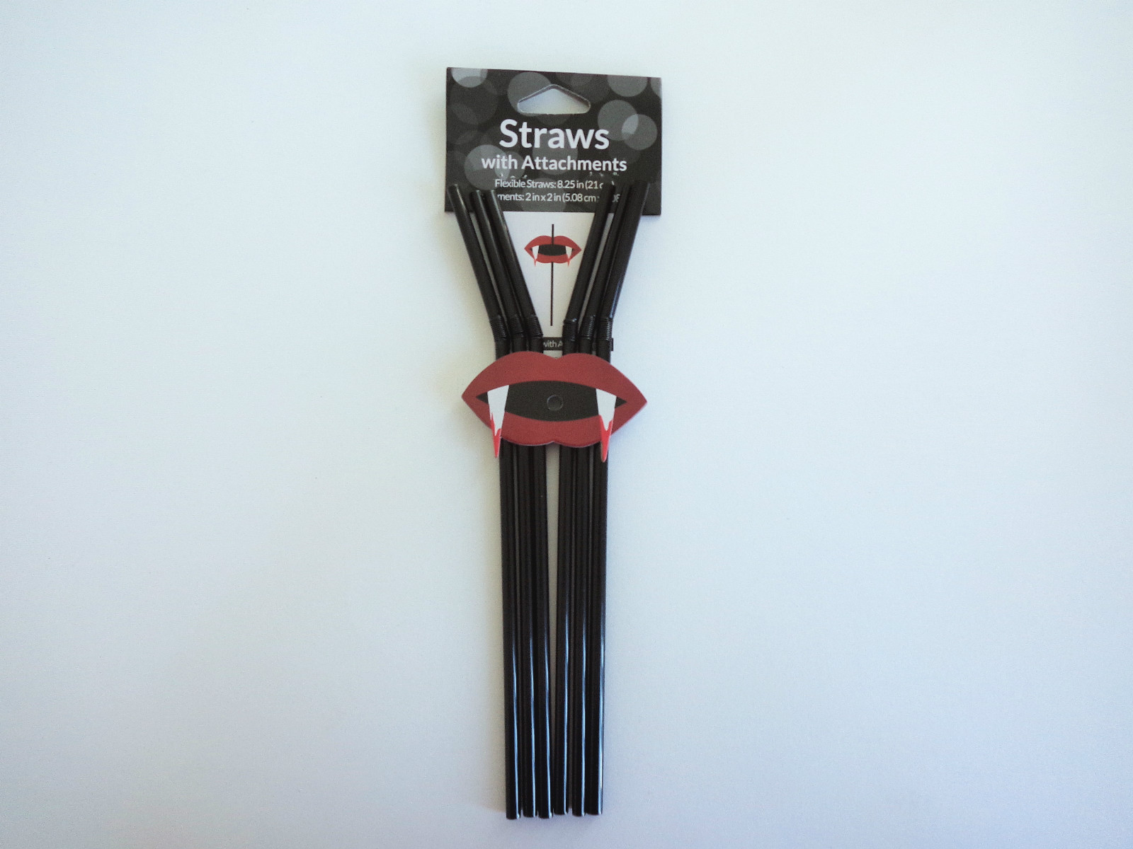 HALLOWEEN HORROR PARTY BLACK STRAWS WITH VAMPIRE MOUTH FANGS CUTOUTS eBay