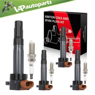 4 For 2012 Suzuki SX4 Crossover 2.0L L4 Ignition Coil & Spark Plug UF634