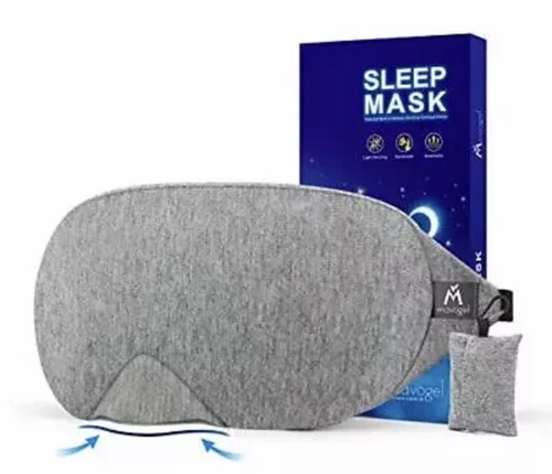 Mavogel Cotton Sleep Eye Mask - Updated Design Light Blocking Sleep Mask, Soft