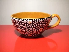 FAME CERAMICS Matricardi Ascoli Piceno CERAMIC TEA CUP White Flowers 1930 