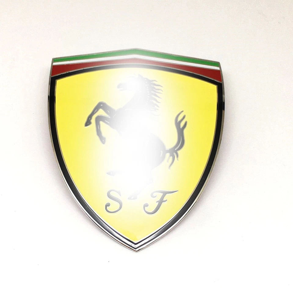Par de insignias protectoras de guardabarros para Ferrari F430 458 488 California (2 piezas) Foto 2 de 4