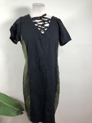 One Clothing Black Lace-up Rib-Knit T-Shirt Dress Size 1X | eBay One Clothing Black Lace-up Rib-Knit T-Shirt Dress Size 1X | eBay