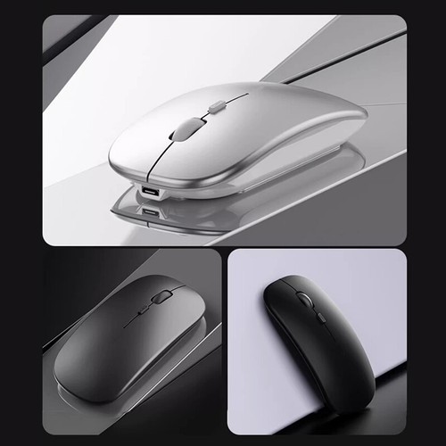 Portable Wireless Mouse Bluetooth-compatible 2.4GHz Dual Mode Computer Mice M-mx - Photo 3/30
