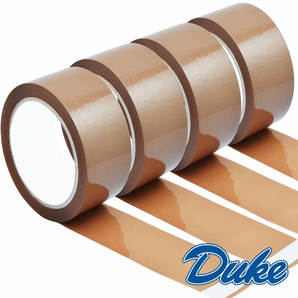 BROWN BUFF PARCEL PACKING TAPE CARTON SEALING 48MM X 66M SELLOTAPE PACKAGING