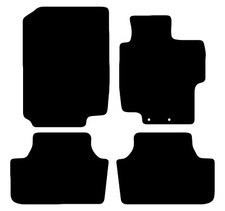 FITS HONDA ACORD MANNUAL 2002 TO 2008 TAILORED BLACK CAR FLOOR MATS SET (4 PCS)