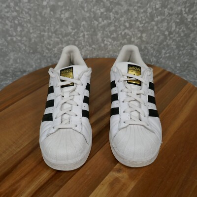 Adidas Superstar Sneaker Womens 7.5 White Black Leather Originals C77153 |  eBay