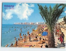 Postcard  Big Beach At Rosa Costa Brava Spain