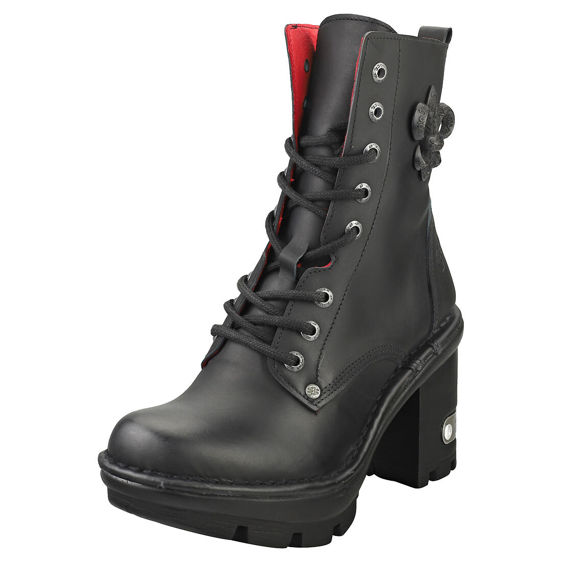 New Rock M-neotyre07-s1 Unisex Black Stivali Stivaletti - 36 EU