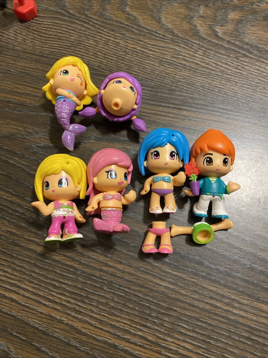 Pinypon Dolls With Interchangeable Hair, Heads, Bodies Bundle Lot