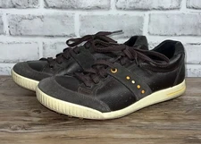 Ecco Brown Lace Up Golf Shoes Mens Size 40 7