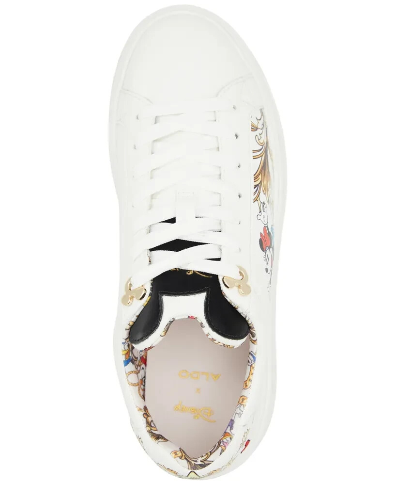 Aldo X Disney Women's D100 Graphic Lace Up Low Top Sneakers