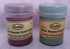 2 x Stamping, Stenciling Brushing Water Based Craft Paint Ashby-De-la-Zouch