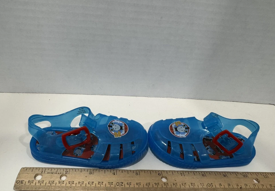 Sandalias de verano Thomas the Tank Train Engine Jelly talla US 4 Foto 4 de 4