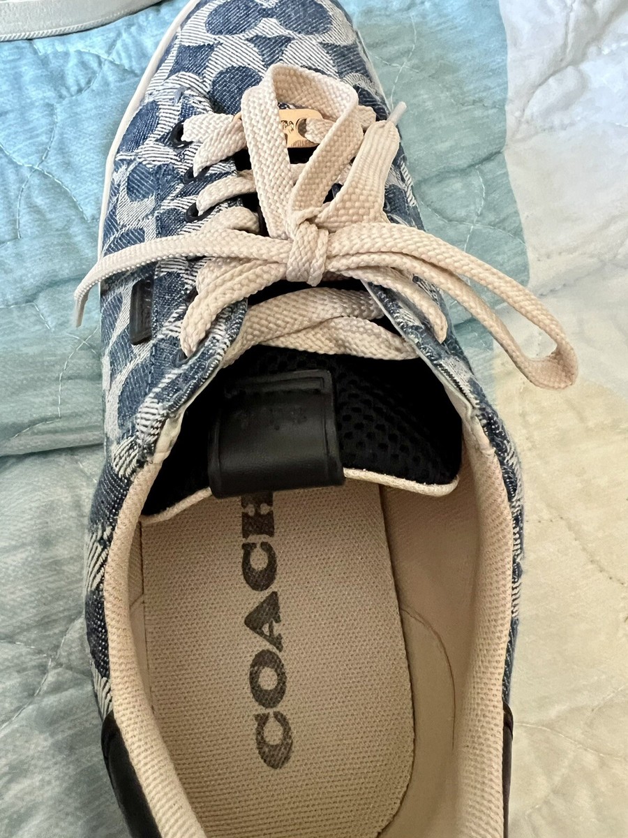 Coach Lowline Denim Sneaker Size 8 RARE | eBay