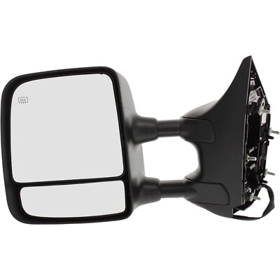 Side View Mirror Power Heated Towing Black Driver Left LH for 04-15 Nissan Titan