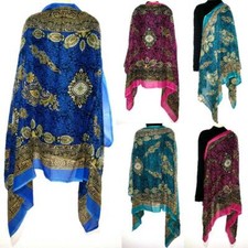 Stola Schal Tuch Bollywood Indisch Pareo Dupatta Anarkali Sari Salwar Kameez