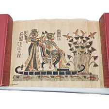 Authentic Handpainted Egyptian Papyrus w historic Gods or Mythical Figures