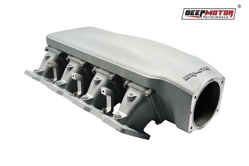 Deepmotor LS1 LS2 LS6 102mm Casting Bolted Intake Manifold with Fuel Rail Silver - Picture 3 of 9