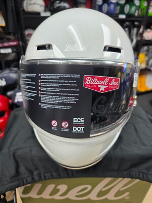MOTORCYCLE HELMET BILTWELL GRINGO SV ECE R22.06 Gloss White - L Size