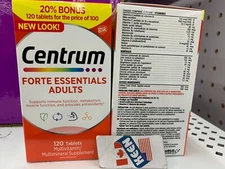 Centrum MEN/WOMEN Multivitamin 120 Tablets, EXP:2026/02