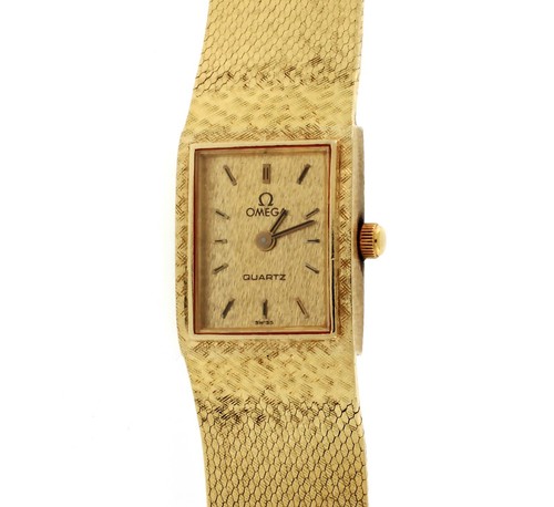 Impressive Women's Solid 14K Gold Omega Swiss Made Dress Watch - Just Serviced!
